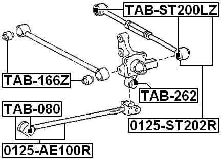 0125-ST202R - REAR LATERAL LINK