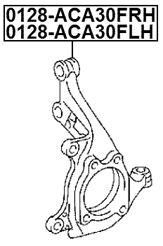 0128-ACA30FLH - STEERING KNUCKLE LEFT