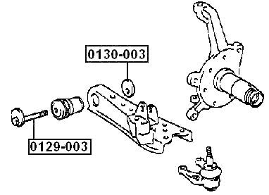 0129-003 - CAMBER ADJUSTING ECCENTRIC BOLT