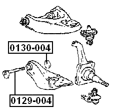 0129-004 - CAMBER ADJUSTING ECCENTRIC BOLT