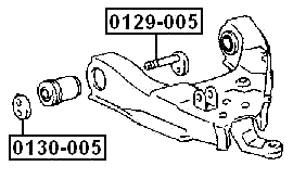 0129-005 - CAMBER ADJUSTING ECCENTRIC BOLT