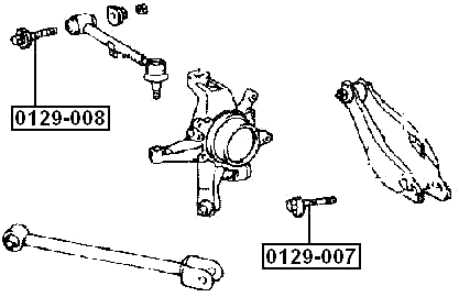 0129-007 - CAMBER ADJUSTING ECCENTRIC BOLT