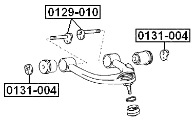 0129-010 - CAMBER ADJUSTING ECCENTRIC BOLT