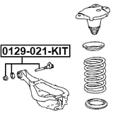 0129-021-KIT - REPAIR KIT, CAMBER ADJUSTING ECCENTRIC BOLT