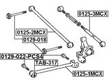 0129-022-PCS4 - SUSPENSION ARM BOLT W/ WASHER PCS4