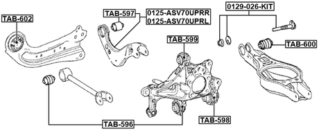 0129-026-KIT - REPAIR KIT, CAMBER ADJUSTING ECCENTRIC BOLT