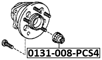 0131-008-PCS4 - NUT PCS4
