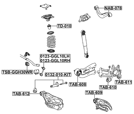 0132-010-KIT - REPAIR KIT, CAM SUB-ASSEMBLY