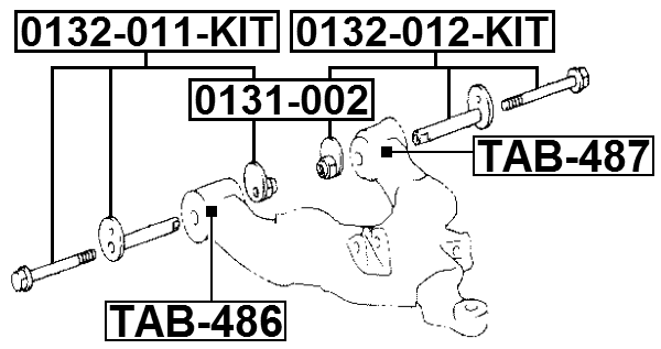 0132-011-KIT - REPAIR KIT, CAM SUB-ASSEMBLY (SET)