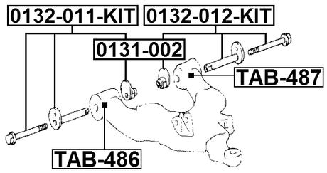 0132-012-KIT - REPAIR KIT, CAM SUB-ASSEMBLY (SET)