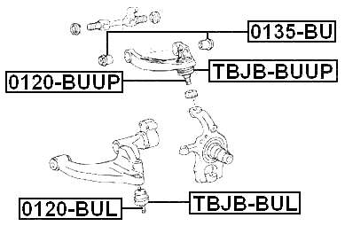 0135-BU - UPPER ARM THREADED BUSHING