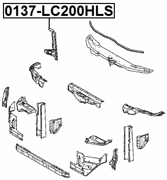 0137-LC200HLS - RETAINER FRONT BUMPER