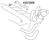 01451-2AZFE - CRANKCASE BREATHER HOSE