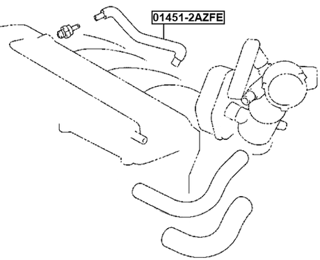 01451-2AZFE - CRANKCASE BREATHER HOSE