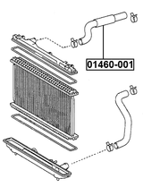 01460-001 - RADIATOR HOSE