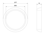 01491-001 - EXHAUST PIPE SEAL (CERAMIC COATING)