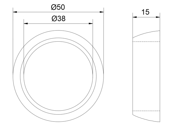 01491-003 - EXHAUST PIPE SEAL (CERAMIC COATING)