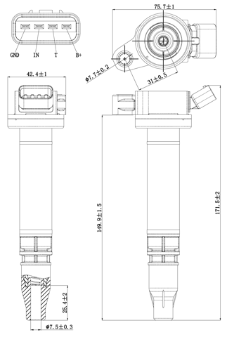 01640-008 - IGNITION COIL