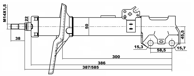 01664959FR - SHOCK ABSORBER FRONT RIGHT