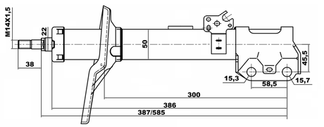 01664959FR - SHOCK ABSORBER FRONT RIGHT