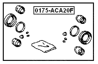 0175-ACA20F - FRONT BRAKE CALIPER REPAIR KIT (SET FOR TWO SIDES)
