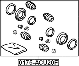 0175-ACU20F - FRONT BRAKE CALIPER REPAIR KIT (SET FOR TWO SIDES)