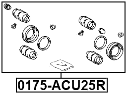 0175-ACU25R - REAR BRAKE CALIPER REPAIR KIT (SET FOR TWO SIDES)