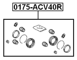 0175-ACV40R - REAR BRAKE CALIPER REPAIR KIT (SET FOR TWO SIDES)