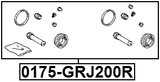 0175-GRJ200R - REAR BRAKE CALIPER REPAIR KIT (SET FOR TWO SIDES)