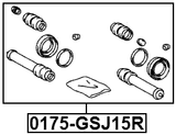 0175-GSJ15R - REAR BRAKE CALIPER REPAIR KIT (SET FOR TWO SIDES)