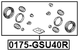 0175-GSU40R - REAR BRAKE CALIPER REPAIR KIT (SET FOR TWO SIDES)