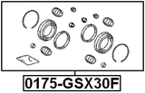 0175-GSX30F - FRONT BRAKE CALIPER REPAIR KIT (SET FOR TWO SIDES)