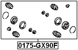0175-GX90F - FRONT BRAKE CALIPER REPAIR KIT (SET FOR TWO SIDES)