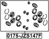 0175-JZS147F - FRONT BRAKE CALIPER REPAIR KIT (SET FOR TWO SIDES)