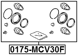 0175-MCV30F - FRONT BRAKE CALIPER REPAIR KIT (SET FOR TWO SIDES)