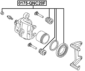 0175-QNC20F - FRONT BRAKE CALIPER REPAIR KIT (SET FOR TWO SIDES)