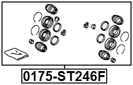 0175-ST246F - FRONT BRAKE CALIPER REPAIR KIT (SET FOR TWO SIDES)