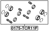 0175-TCR11F - FRONT BRAKE CALIPER REPAIR KIT (SET FOR TWO SIDES)