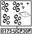 0175-UCF30F - FRONT BRAKE CALIPER REPAIR KIT (SET FOR TWO SIDES)