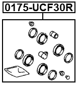 0175-UCF30R - REAR BRAKE CALIPER REPAIR KIT (SET FOR TWO SIDES)