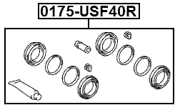 0175-USF40R - REAR BRAKE CALIPER REPAIR KIT (SET FOR TWO SIDES)