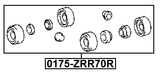 0175-ZRR70R - REAR WHEEL BRAKE CYLINDER REPAIR KIT (SET FOR TWO SIDES)
