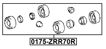 0175-ZRR70R - REAR WHEEL BRAKE CYLINDER REPAIR KIT (SET FOR TWO SIDES)