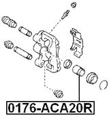 0176-ACA20R - REAR CALIPER PISTON D32