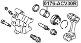 0176-ACV30R - REAR CALIPER PISTON D38.1