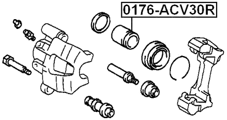 0176-ACV30R - REAR CALIPER PISTON D38.1