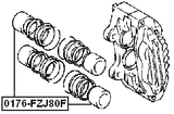 0176-FZJ80F - FRONT CALIPER PISTON D45.4