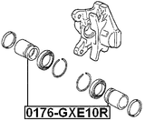 0176-GXE10R - REAR CALIPER PISTON D40.4