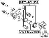 0176-MCU35R - REAR CALIPER PISTON D41.2