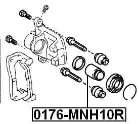 0176-MNH10R - REAR CALIPER PISTON D42.8